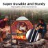 US GARVEE Campfire Swing Grill Campfire Cooking Stand Adjustable Cookware Hanging Rack