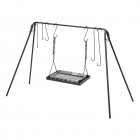 US GARVEE Campfire Swing Grill Campfire Cooking Stand Adjustable Cookware Hanging Rack