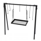 US GARVEE Campfire Swing Grill Campfire Cooking Stand Adjustable Cookware Hanging Rack