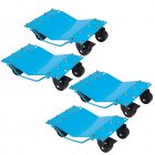 US GARVEE Car Dolly [Set of 4 with 8000 lbs Capacity], Manganese Steel Heavy Duty Car Mover Wheel Dollies with Antiskid Plate & 360 Degree Rotatable Wheel, 16