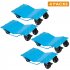 US GARVEE Car Dolly  Set of 4 with 8000 lbs Capacity   Manganese Steel Heavy Duty Car Mover Wheel Dollies with Antiskid Plate   360 Degree Rotatable Wheel  16  