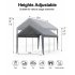 US GARVEE Carport 10x20ft Portable Garage Heavy Duty Car Port Canopy and Reinforced Steel Poles