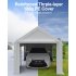 US GARVEE Carport 10x20ft Portable Garage Heavy Duty Car Port Canopy and Reinforced Steel Poles