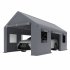 US GARVEE Carport 10x20ft Portable Garage Heavy Duty Car Port Canopy and Reinforced Steel Poles