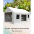 US GARVEE Carport 13x20ft Portable Garage Heavy Duty Car Port Canopy and Reinforced Steel Poles