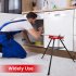 US GARVEE Chain Vise with Tripod Stand 1 8 Inch 6 Inch Pipe capacity Pipe Stand Portable Foldable Steel Legs