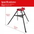 US GARVEE Chain Vise with Tripod Stand 1 8 Inch 6 Inch Pipe capacity Pipe Stand Portable Foldable Steel Legs