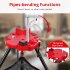 US GARVEE Chain Vise with Tripod Stand 1 8 Inch 6 Inch Pipe capacity Pipe Stand Portable Foldable Steel Legs