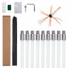 US GARVEE Chimney Sweep Kit Chimney Cleaning Kit with Flexible Rods Chimney Cleaner Single Brush Head