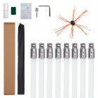 US GARVEE Chimney Sweep Kit Chimney Cleaning Kit with Flexible Rods Chimney Cleaner Single Brush Head