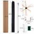 US GARVEE Chimney Sweep Kit Chimney Cleaning Kit with Nylon Flexible Rods Chimney Cleaner Double Brush Head