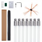 US GARVEE Chimney Sweep Kit Chimney Cleaning Kit with Flexible Rods Chimney Cleaner Single Brush Head