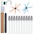 US GARVEE Chimney Sweep Kit Chimney Cleaning Kit with Nylon Flexible Rods Chimney Cleaner Double Brush Head