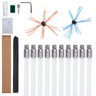 US GARVEE Chimney Sweep Kit Chimney Cleaning Kit with Nylon Flexible Rods Chimney Cleaner Double Brush Head