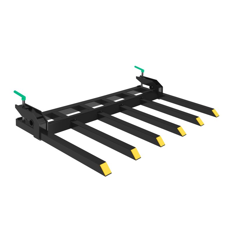 US GARVEE Clamp on Debris Forks to 60 Inch Bucket Heavy Duty Clamp-On Pallet Fork 4000 lbs Capacity