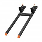 US GARVEE Clamp on Pallet Forks Tractor Bucket Forks Quick Attach Forks with Adjustable Stabilizer