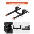 US GARVEE Clamp on Pallet Forks Tractor Bucket Forks Quick Attach Forks with Adjustable Stabilizer