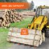 US GARVEE Clamp on Tractor Debris Forks Fit 60 Inch Bucket Heavy Duty Clamp on Pallet Forks