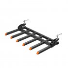 US GARVEE Clamp on Tractor Debris Forks Fit 60 Inch Bucket Heavy Duty Clamp on Pallet Forks