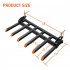 US GARVEE Clamp on Tractor Debris Forks Fit 60 Inch Bucket Heavy Duty Clamp on Pallet Forks