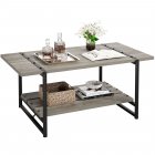 US GARVEE Coffee Table for Living Room CenterTable-YJ-02, Large, Grey