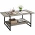 US GARVEE Coffee Table for Living Room CenterTable YJ 02  Large  Grey