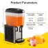US GARVEE Commercial Beverage Dispenser 4 8 Gal Drink Dispenser With Thermostat Controller for Cold Drink Restaurant