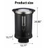 US GARVEE Commercial Coffee Urn Food Grade 304 Stainless Steel Hot Water Urn Hot Drink Dispenser Black