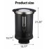 US GARVEE Commercial Coffee Urn Food Grade 304 Stainless Steel Hot Water Urn Hot Drink Dispenser Black