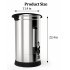 US GARVEE Commercial Coffee Maker Quick Brewing Large Coffee Urn