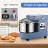US GARVEE Commercial Dough Mixer 8Qt Capacity 450W Dual Rotating Dough Kneading Machine with Stainless Steel Bowl