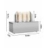 US GARVEE Commercial Glass Polisher Electric Wine Glass Polishing Machine with 8 Polishing Cloth