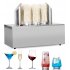 US GARVEE Commercial Glass Polisher Electric Wine Glass Polishing Machine with 8 Polishing Cloth