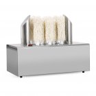 US GARVEE Commercial Glass Polisher Electric Wine Glass Polishing Machine with 8 Polishing Cloth