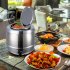 US GARVEE Commercial Grade Soup Kettle 10 5QT Soup Kettle Warmer with Hinged Lid Silver