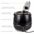 US GARVEE Commercial Grade Soup Kettle 10 5QT Soup Kettle Warmer with Hinged Lid Black