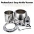 US GARVEE Commercial Grade Soup Kettle 10 5QT Soup Kettle Warmer with Hinged Lid Silver