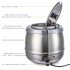 US GARVEE Commercial Grade Soup Kettle 10 5QT Soup Kettle Warmer with Hinged Lid Silver