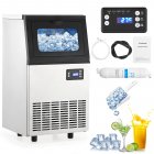 US GARVEE Commercial Ice Maker Machine, 110Lbs/24H, Ice Machine with 18LBS Ice Storage Capacity, Ice Maker Machine with Auto Self-Cleaning, Each Tray Can Make 36 Pcs of Ice for Home/Bar/Hotel/Restaurant