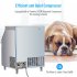 US GARVEE Commercial Ice Maker Machine 260LBS 24H Stainless Steel Under Counter ice Machine