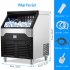 US GARVEE Commercial Ice Maker Machine 160LBS 24H Stainless Steel Under Counter ice Machine
