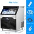 US GARVEE Commercial Ice Maker Machine 260LBS 24H Stainless Steel Under Counter ice Machine