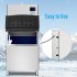 US GARVEE Commercial Ice Maker Machine 550LBS 24H ETL Approved Self Clean 300LBS Storage LCD Panel