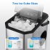 US GARVEE Commercial Ice Maker Machine 26lbs 24H Portable Ice Maker Machine with Ice Scoop Basket