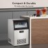 US GARVEE Commercial Ice Maker Machine 160lbs 24H 304 Stainless Steel Under Counter ice Machine