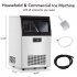 US GARVEE Commercial Ice Maker Machine 160lbs 24H 304 Stainless Steel Under Counter ice Machine