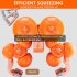 US GARVEE Commercial Juicer Machine 110V  Automatic Feeding Juice Extractor 120W Orange Squeezer Silver Fully automatic