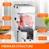 US GARVEE Commercial Juicer Machine 110V  Automatic Feeding Juice Extractor 120W Orange Squeezer Silver Fully automatic