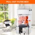 US GARVEE Commercial Juicer Machine 110V  Automatic Feeding Juice Extractor 120W Orange Squeezer Silver Fully automatic