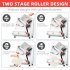 US GARVEE Commercial Pizza Dough Roller Sheeter 370W Electric Stainless Steel Pizza Dough Roller